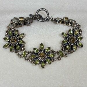 Vintage Doug Paulus Peridot Citrine Bracelet